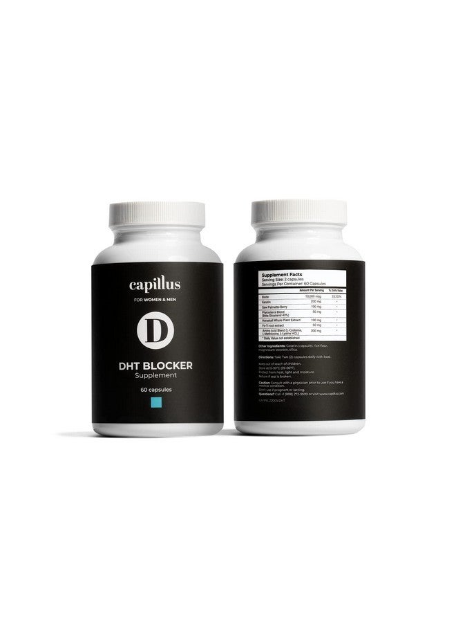 Capillus - DHT Blocker Supplement - Helps Strengthen & Stimulate Hair Growth - For Stronger, Thicker, Fuller, Healthier Hair -With Biotin & Keratin -Growth & Wellness -Daily Supplement -60 Capsules - Image 2