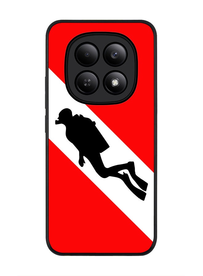 For Xiaomi Redmi Note 15 4G Case,Slim fit Camera Protection, Shockproof Thin Phone cover  - Diver Flag