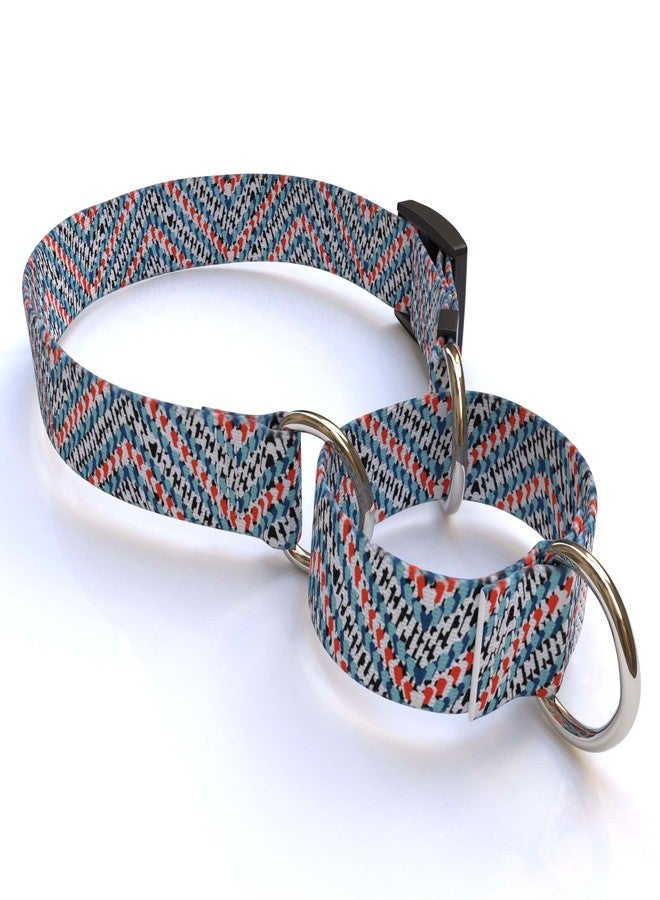 يلو دوج ديزاين طوق مارتينجال متعدد الألوان من قماش التويد من تصميم يلو دوغ، مقاس صغير جدًا - عرض 3/4 بوصة، يناسب مقاسات الرقبة من 9 إلى 12 بوصة.