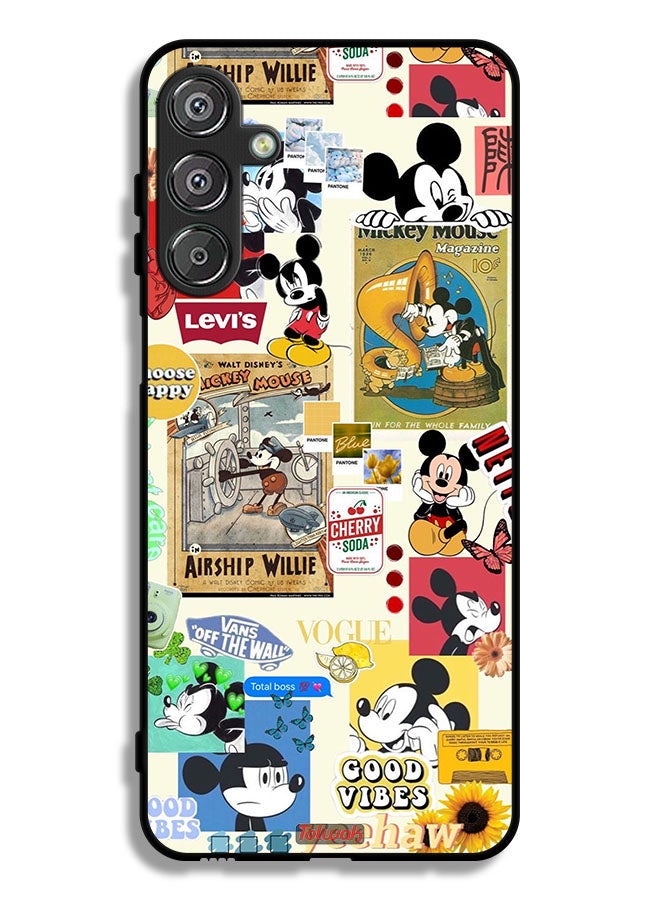 Tolwak Samsung Galaxy F36 Protective Case Cover Chose Happy And Stickers - Image 1