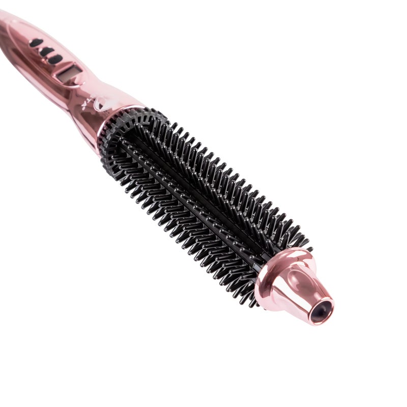 CALISTA Perfecter Pro Heated Round Brush | Lift, Volumize, and Style with No Heat Damage for Healthier-Looking Hair | 4 Sizes for Most Hair Types | Dual Voltage & Adjustable Temp (0.75, Rose Gold) - Image 3