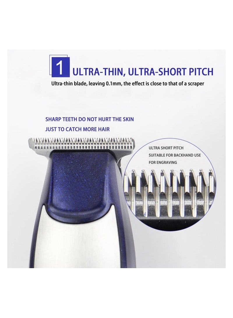 ELTRAZONE KM-5021 3 In 1 Rechargeable Trimmer & Clipper Blue/Silver 18.2 x 6 x 14cm - Image 2