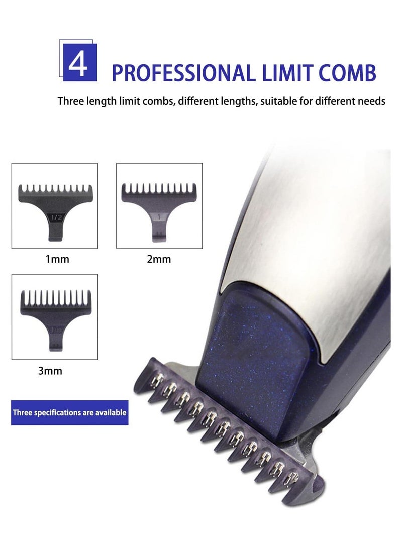 ELTRAZONE KM-5021 3 In 1 Rechargeable Trimmer & Clipper Blue/Silver 18.2 x 6 x 14cm - Image 5