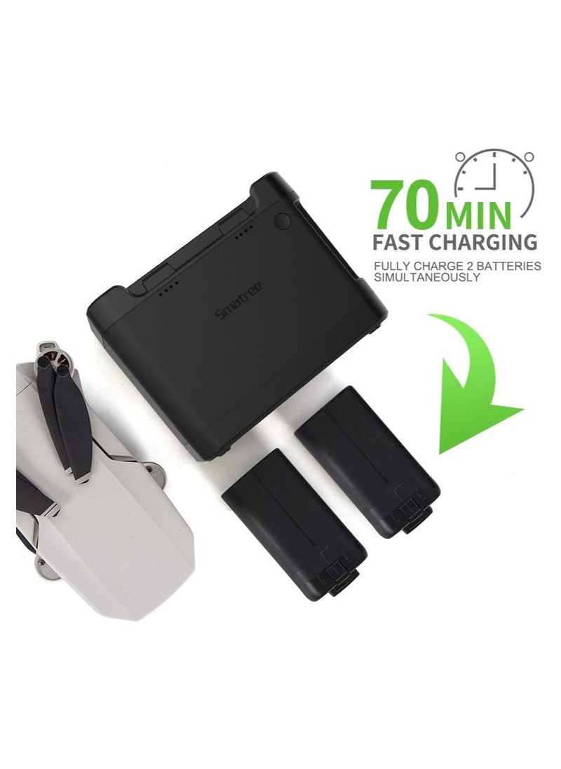 سمارتري محطة شحن محمولة من Smatree متوافقة مع بطارية الطيران الذكية DJI Mavic Mini Drone (الطائرة بدون طيار والبطاريات غير متضمنة)  - Image 5