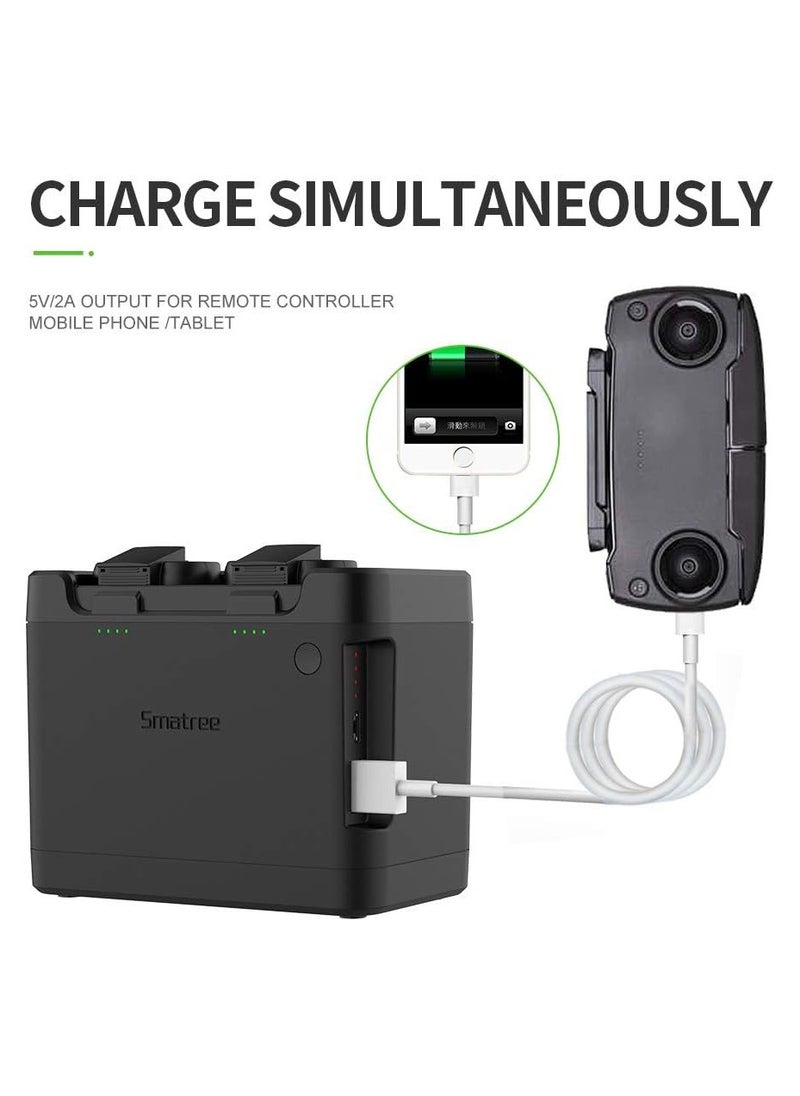 سمارتري محطة شحن محمولة من Smatree متوافقة مع بطارية الطيران الذكية DJI Mavic Mini Drone (الطائرة بدون طيار والبطاريات غير متضمنة)  - Image 4