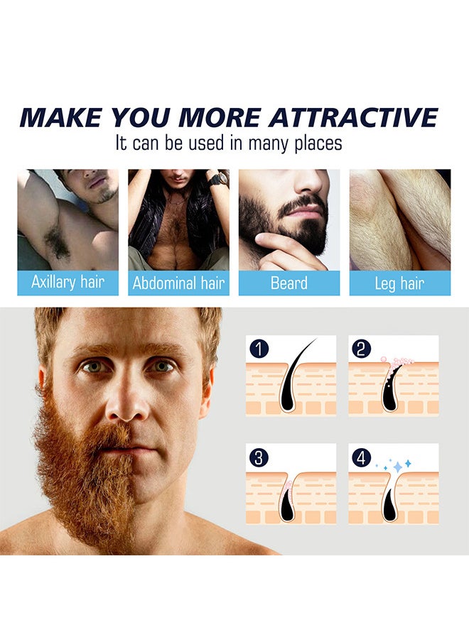 East Moon - Hair Removal Spray Foam For Men, No Irritation Hair Removal Cream, Safe Hair Depilatory For Male Underarm, Chest, Back, Legs, Natural Ingredient Hair Removal Spray Foam  For Men 100ML - Image 1