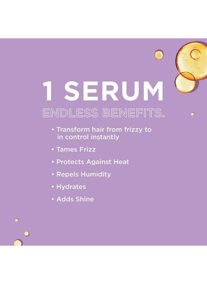 John Frieda - Frizz Ease Original Hair Serum, Anti-Frizz Heat Protecting, Infused with Silk Protein, 1.69 fl oz (2 Pack) - Image 1
