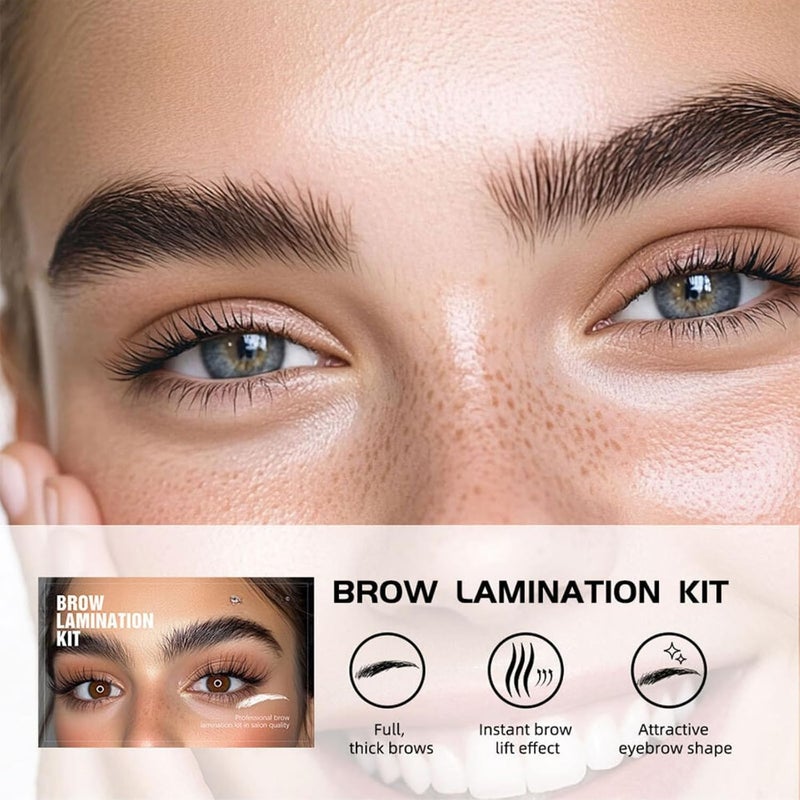 YOOJ ® Premium Brow Lamination Kit, Professional Eyebrow Lamination Kit, Long Lasting Eyebrow Styling Kit, Easy to Use at Home Brow Lift Kit for Fuller & Fluffy Eyebrows, Beauty Makeup Tools for Women - Image 4
