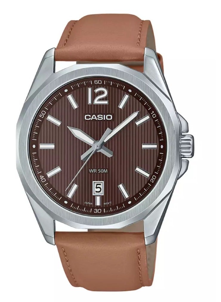 كاسيو ساعة للرجال بي عقارب MTP-E725L-5AVDF - Image 1