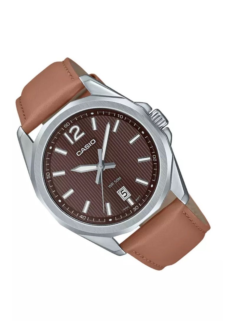 كاسيو ساعة للرجال بي عقارب MTP-E725L-5AVDF - Image 3