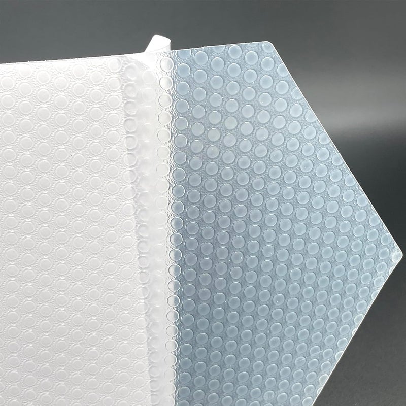 AQUBONA Store Hexagon Clear Surf Traction Grip Traction Pad Semi Clear Deck Pad for Surfboard - Image 4