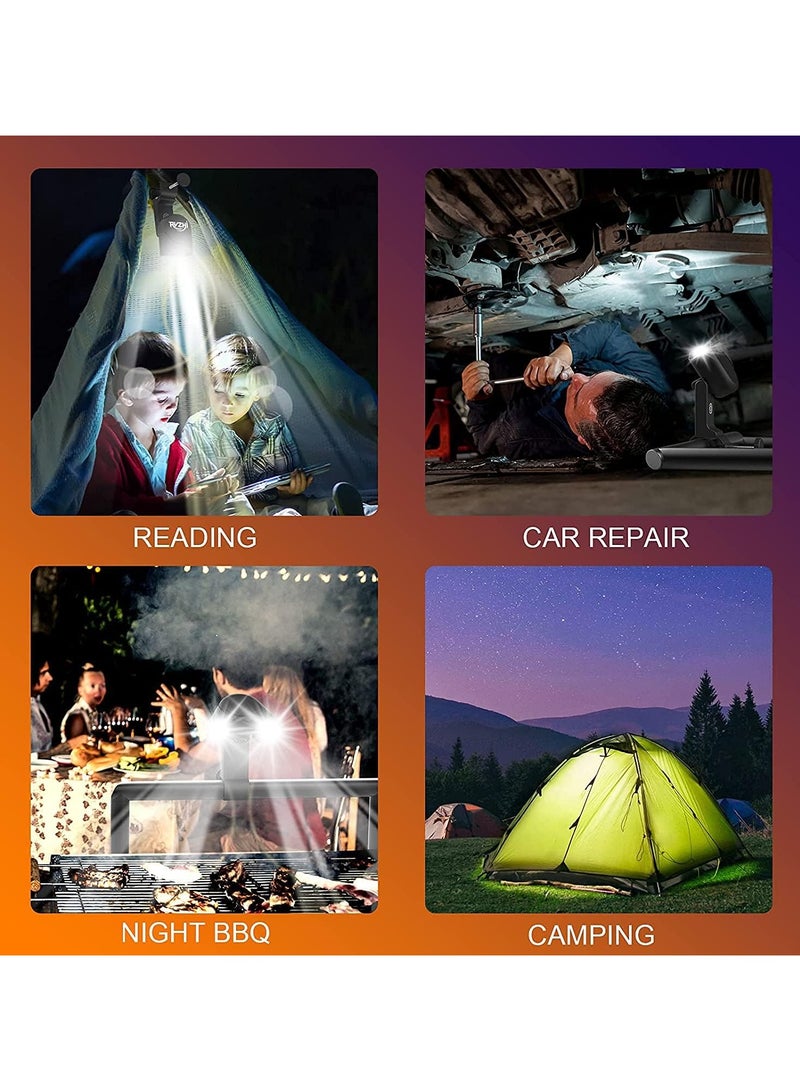 راكسوم ضوء شواء للشواء، هدايا للأب الرجال، ضوء شواء مرن متين 180 درجة ليلاً في الهواء الطلق، 10 مصابيح LED فائقة السطوع ملحقات إضاءة الشواية لمقبض الشواية، البطارية غير متضمنة - Image 2