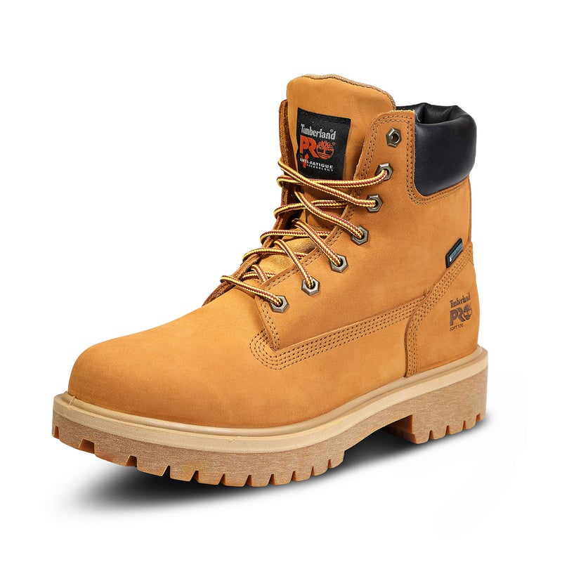 Timberland PRO Men's Direct Attach 6 Inch Soft Toe Insulated Waterproof Industrial Work Boot, Wheat Nubuck, 13 W - Image 4