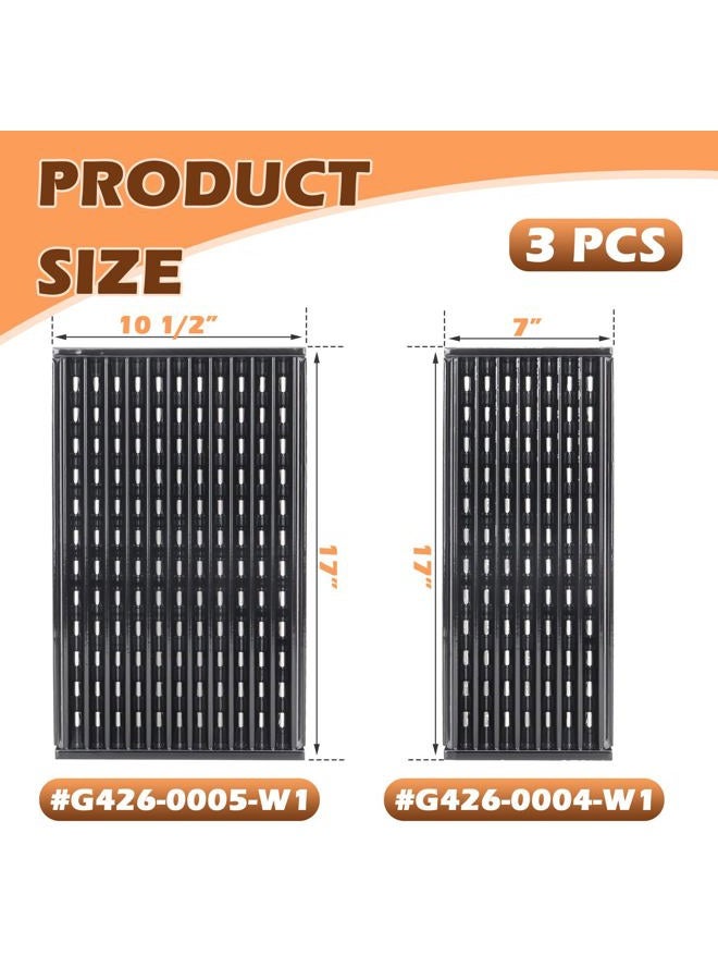 MOASKER 17" Infrared Grill Grates for Charbroil Performance 4 Burner 463365021 463352521 463354021 463365522, Porcelain Steel Emitter Plate for Charbroil Grill Replacement Parts G426-0004-W1 G426-0005-W1 - Image 2