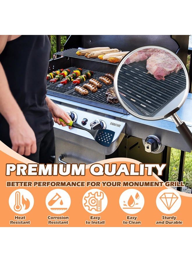 MOASKER 17" Infrared Grill Grates for Charbroil Performance 4 Burner 463365021 463352521 463354021 463365522, Porcelain Steel Emitter Plate for Charbroil Grill Replacement Parts G426-0004-W1 G426-0005-W1 - Image 5