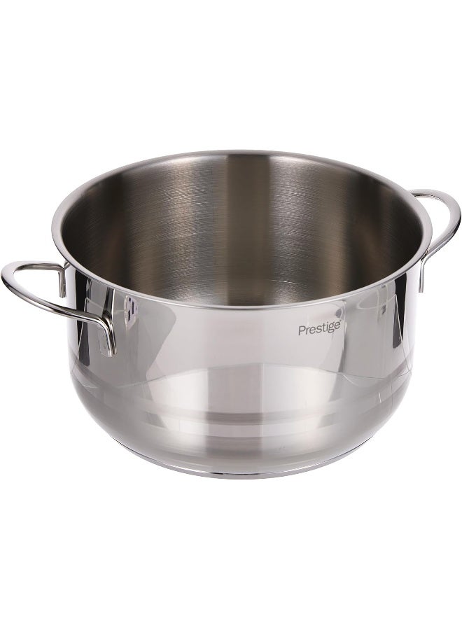 Prestige Prestige Stainless Steel 26 cm Casserole With Glass Lid, Induction Compatible Casserole, 7.3Ltr. Silver 18/10  - Image 2
