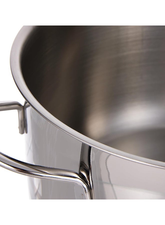 Prestige Prestige Stainless Steel 26 cm Casserole With Glass Lid, Induction Compatible Casserole, 7.3Ltr. Silver 18/10  - Image 4