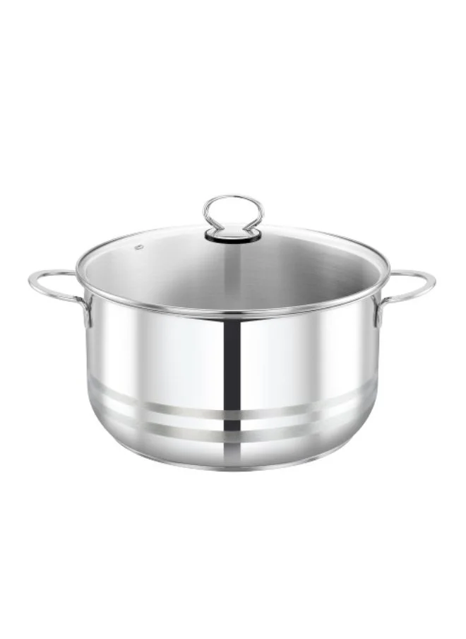 Prestige Stainless Steel Casserole With Glass Lid 26cm