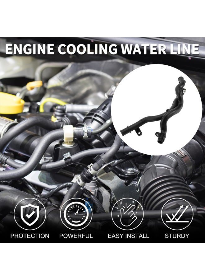 TUCKBOLD Engine Cooling Water Line for Audi Q5 3.2L 2009-2012 Good Sealing No.06E121044N/06E121044AF/06E121044E Engine Radiator Coolant Hose Black 1 Pcs - Image 2