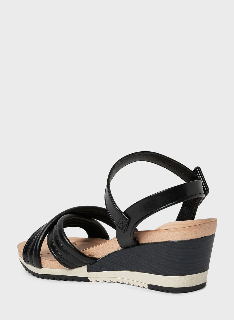 MODARE Multi Strap Wedge Sandals