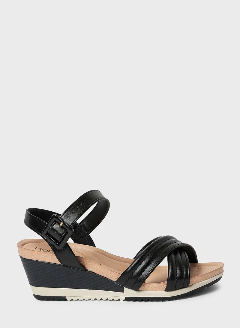 MODARE Multi Strap Wedge Sandals