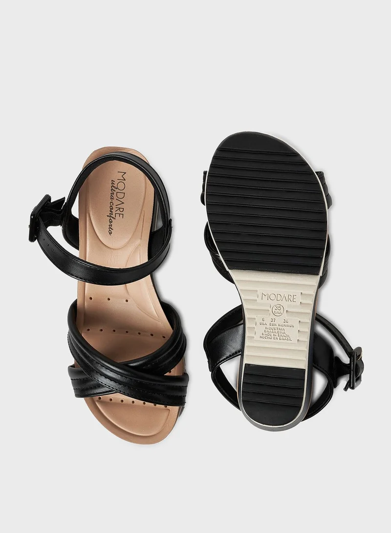 MODARE Multi Strap Wedge Sandals