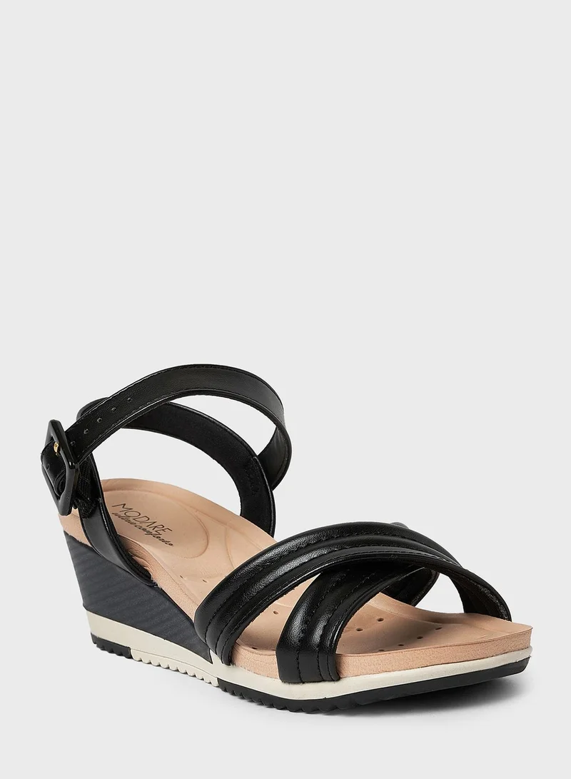 MODARE Multi Strap Wedge Sandals