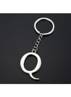 English letter keychain bag pendant 26 uppercase and lowercase letters and numbers keychain European and American small gift customizationQ Q