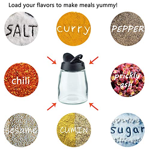 MILEKE Salt and Pepper Shakers, Moisture-Proof Condiment holders 150ML, 2/pack - Image 2