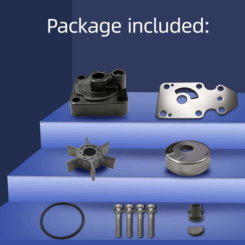 MARKGOO Water Pump Impeller Repair Kit for Yamaha Outboard 9.9 15HP F9.9 F15 - Image 3