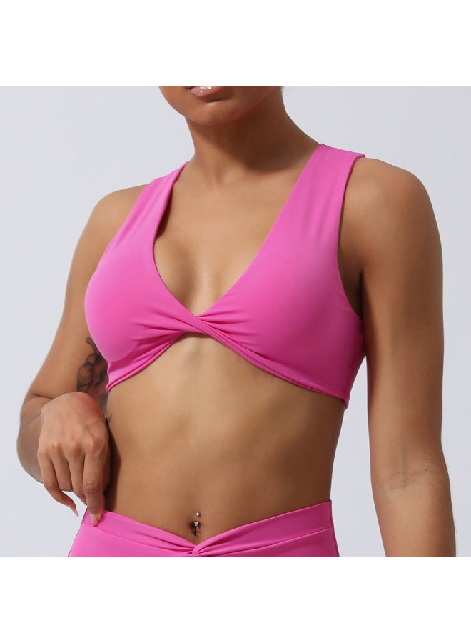 New Kink Shock-proof Push-up Yoga Bra Indoor Training Fitness Bra Sports Vest With Chest Pad For Women