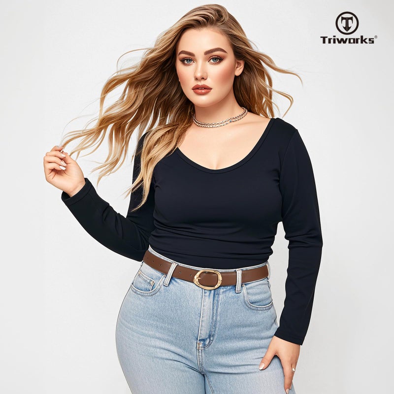 TRIWORKS 2 Pack Leather Belts for Women Fashion Waist Belt with Liquid Shapes Women Belt for Jeans Pants Dresses - Image 5