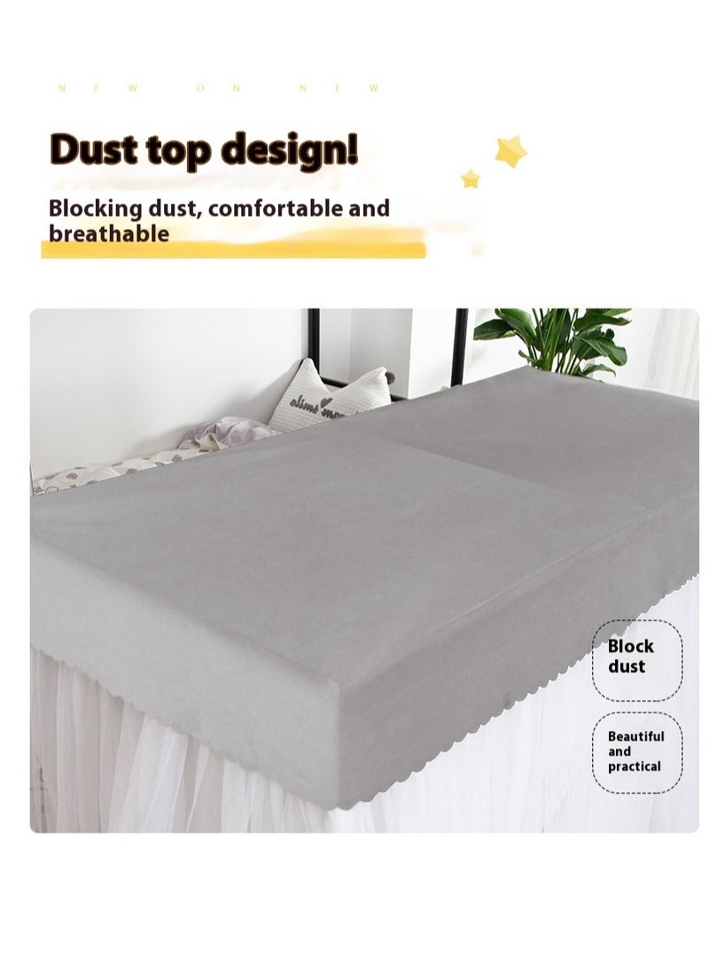 Bluejw Upper Deck Single Bed Curtain Privacy Bed Tent With Stand And Mosquito Net - Image 4