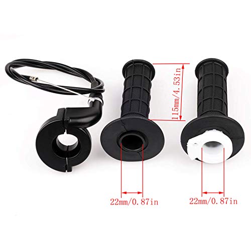 LIYYOO Throttle Cable Kit, Throttle Handle,Right Brake Lever and Left Handle, for XR80 XR100 CRF70 CRF80 CRF100 Pit Dirt Motor Bike Baja Mini Bike 196cc 200cc 5.5hp 6.5hp 48 Inch Twist Throttle Hand - Image 3