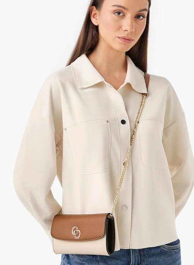 Celeste Colourblock Crossbody Bag with Chain