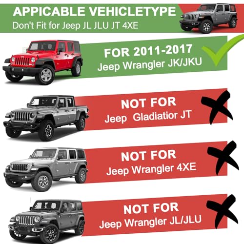 ZKJAYOE Magnetic Jeep Phone Mount for 2011-2017 Wrangler JK JKU with 15W Wireless Charging - Dashboard Phone Holder with Magnet for Jeep Wrangler Accessories - Image 2