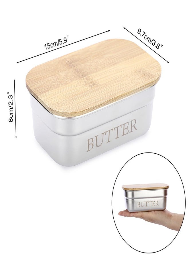 BSTKEY Stainless Steel Butter Dish With Lid for Countertop - Holder Container With Silicone Sealing for Kitchen, Unbreakable Keeper, Holds 1 Stick East Coast Butter - Image 2
