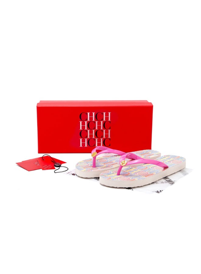 Chchmu Women's Sandals - Durable Slip-Resistant Multifunctional Indoor/Outdoor House Slippers with Premium Design, Niche Multi-Colored Flat Breathable Flip-Flops - Image 5