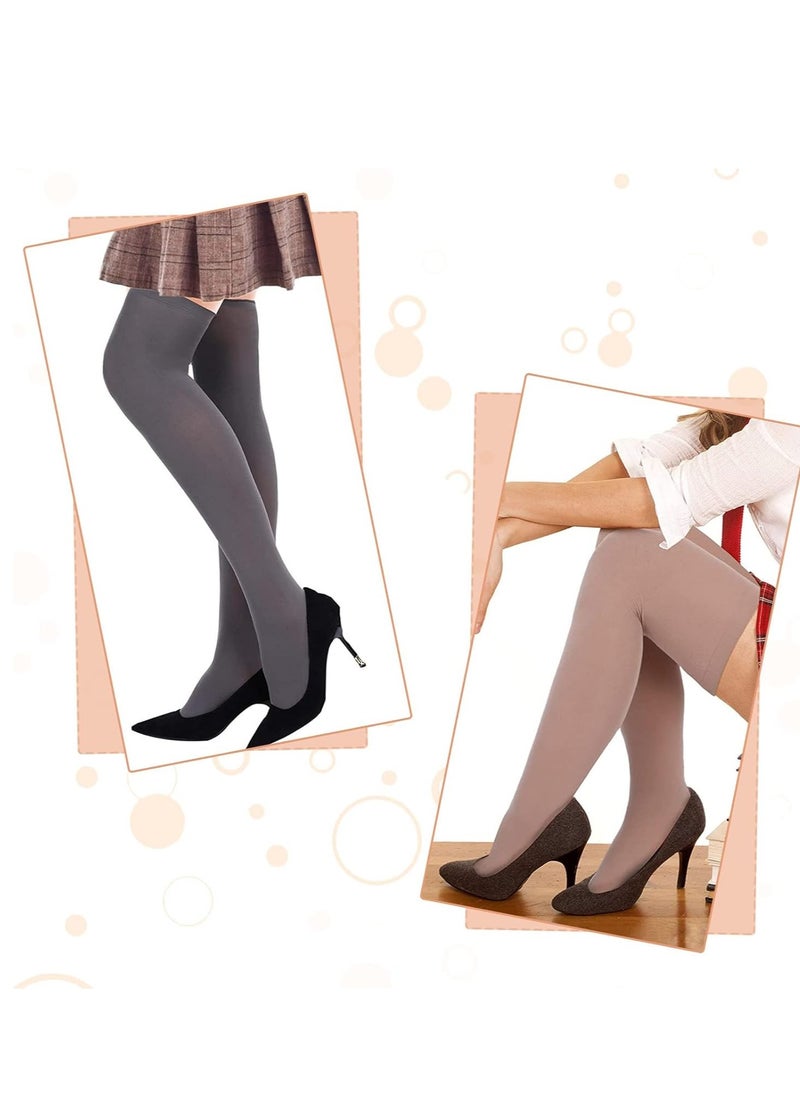 Excefore - Thigh High Socks 4 Pairs Over the Knee Long Stockings for Women - Image 1