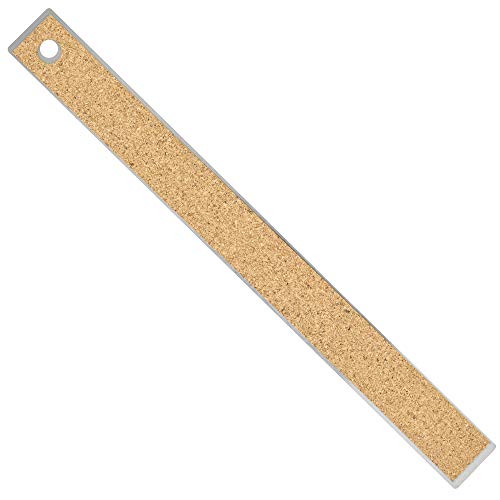 Pacific Arc Stainless Steel Ruler with Inch and Pica Measurements, 12 Inches Cork Backed - Image 2