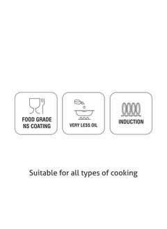 ALDA Alda Graphito Non-Stick Wok Pan 24 Cm With Lid 2.9Liter  - Image 3