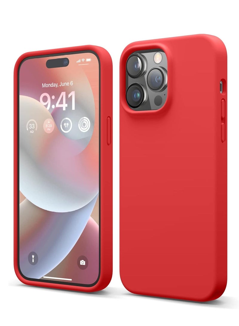 بورتوني جراب iPhone 14 Pro Max من السيليكون السائل ومضاد للخدش ومضاد لبصمات الأصابع وغطاء واقٍ ناعم حريري الملمس ومقاوم للصدمات لهاتف Apple iPhone 14 Pro Max - Image 1