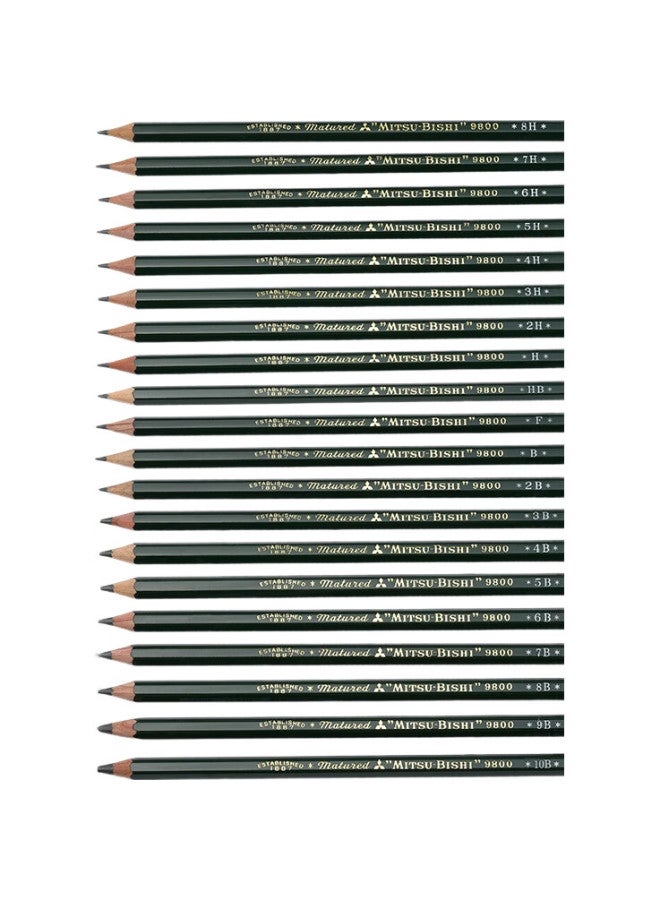 Uni Mitsubishi Uni-Ball 9800 Hb Pencil, Children'S Art Sketching Drawing Pen, Office Supplies, Elementary School Student-Specific Stationery Set, 12 Pieces - Image 2