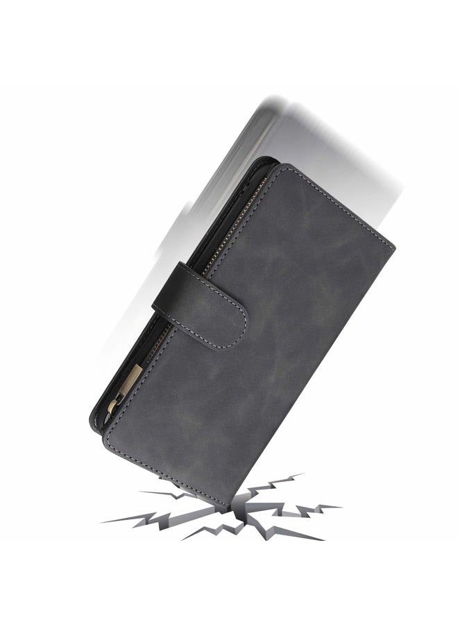 Asuwish Compatible with Xiaomi 14 Ultra 5G Wallet Case Tempered Glass Screen Protector and Leather Flip Cover Card Holder Stand Cell Accessories Protective Phone Cases for Mi 14Ultra Women Men Black - Image 5