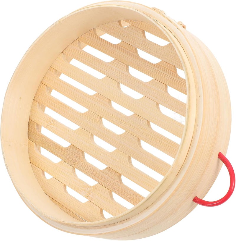 Steamer Basket with Handles 20cm Food-grade Dumpling Steamer for Home and Commercial Use Traditional Chinese Steaming Basket for Bao, Dim Sum, and Vegetables - Image 1