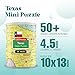 Geotoys Texas Mini State Puzzle 100 Piece Puzzles for Kids and Adults in Portable Can 13 x 10 Educational Travel Puzzle for Ages 7 and Up Mini Puzzles to Learn Explore Geography - Image 4