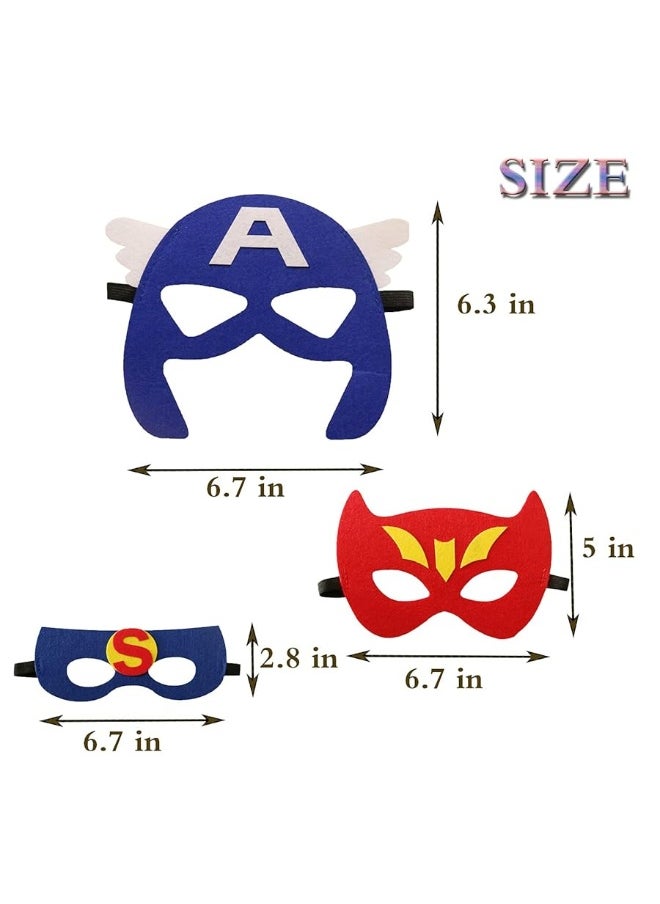DANGSHAN DANGSHAN 33 Packs Superhero Masks Party Favors for Kids Toys Set Dress Up Birthday Festival Christmas Halloween Cosplay Party Supplies Party Masks with 33 Different Types for Children  - Image 3