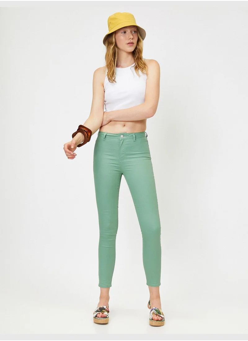 KOTON Slim Leg Trousers