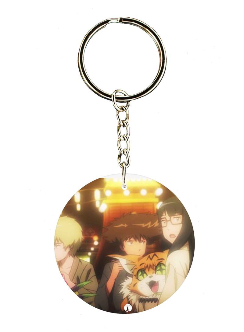 RKN Anime Digimon Double Side Printed Keychain