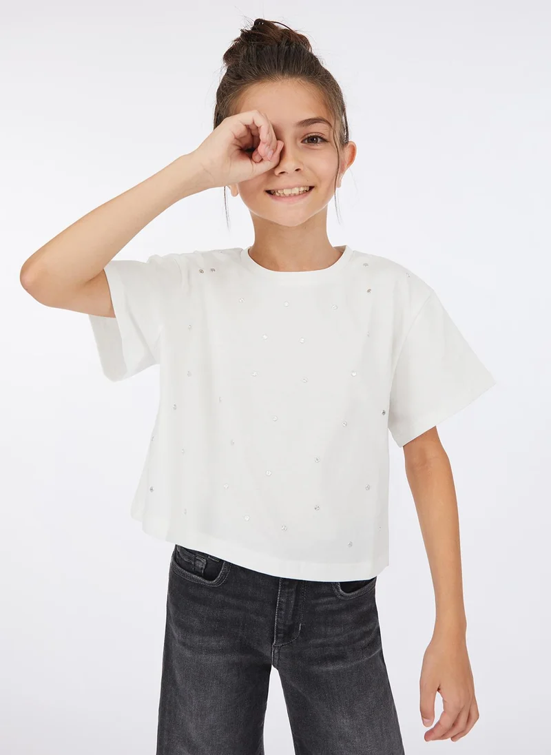 Liu Jo T-shirt with rhinestones